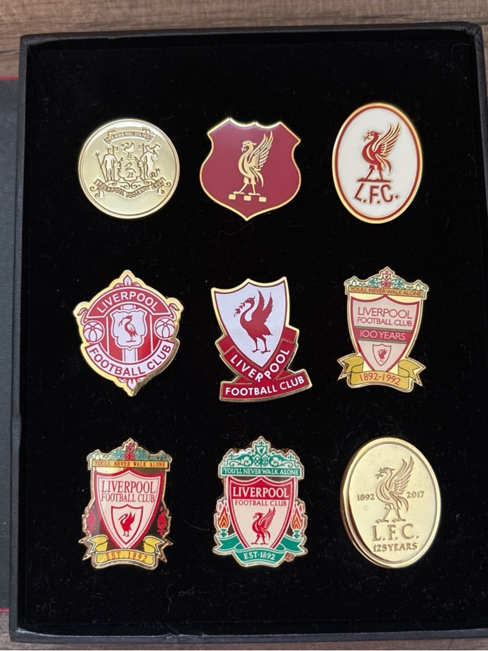 LFC 125 pin collection Liverpool FC